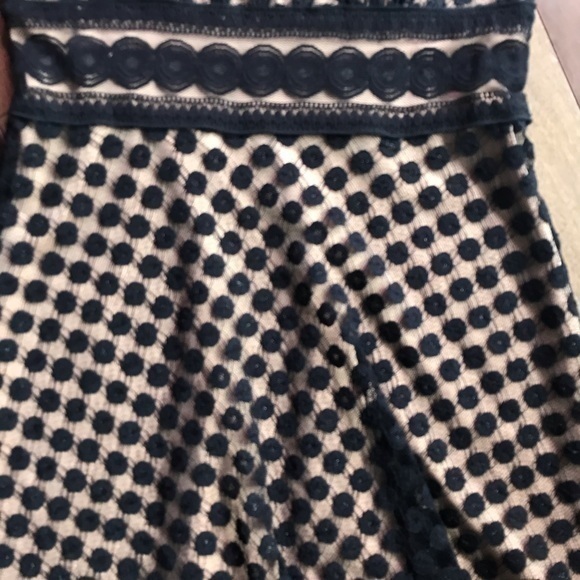 Max Studio Black Lace Overlay Dress XS EUC - Picture 3 of 7